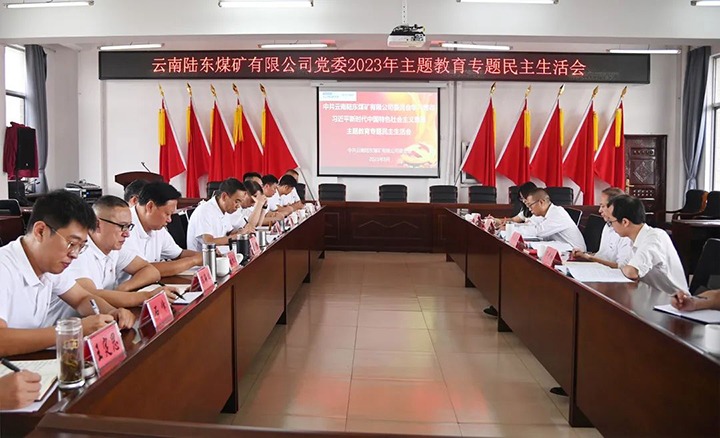 【主题教育】云煤（亿万先生MR）集团党委委员、纪委书记翁立志到陆东煤矿公司领导主题教育专题民主生涯会