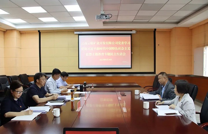 【主题教育】云煤（亿万先生MR）集团第二领导组到云煤矿业公司领导主题教育专题民主生涯会
